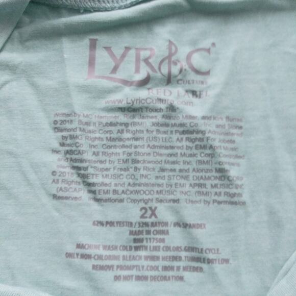 LYRIC CULTURE WOMEN'S SHORT SLEEVE STOP HAMMER TIME GRAPHIC T-SHIRT SIZE 2X - Picture 6 of 7